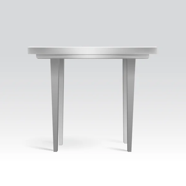 Вектор порожній круглий стіл — стоковий вектор