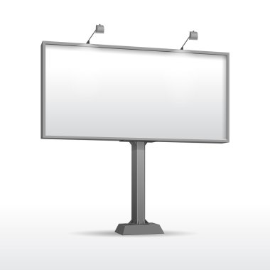 ileti için yer ile boş açık billboard