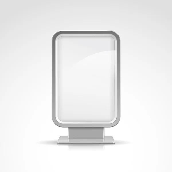 Panneau d'affichage extérieur blanc vertical — Image vectorielle