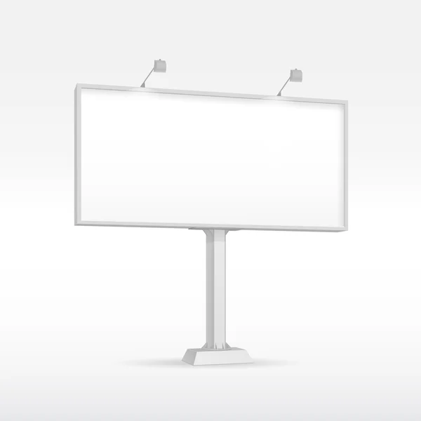 Venkovní billboard s osvětlením — Stockový vektor