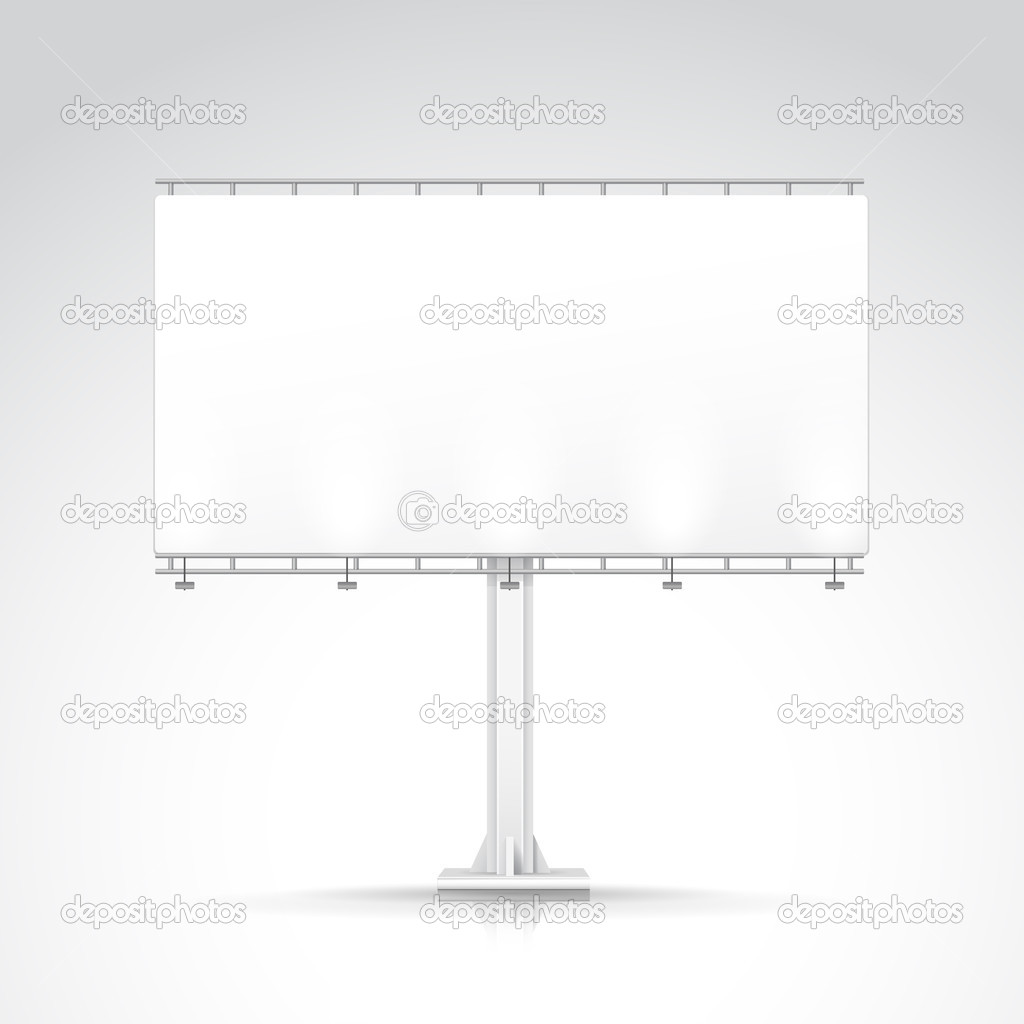 Blank Outdoor Billboard with Place for Message