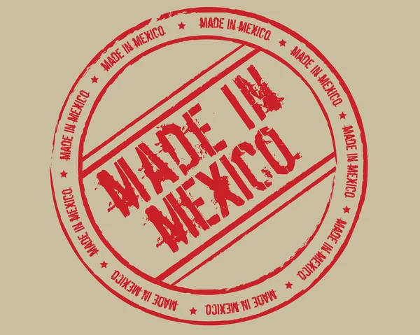 Francobollo Grunge made in Mexico — Vettoriale Stock