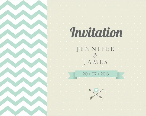Vintage card, for invitation or announcement — Stock Vector