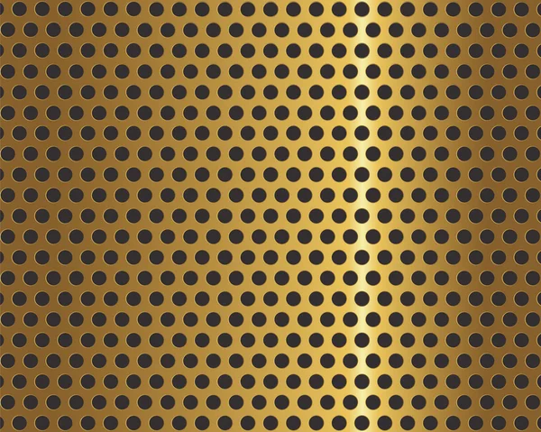 Golden metal grid — Stock Vector