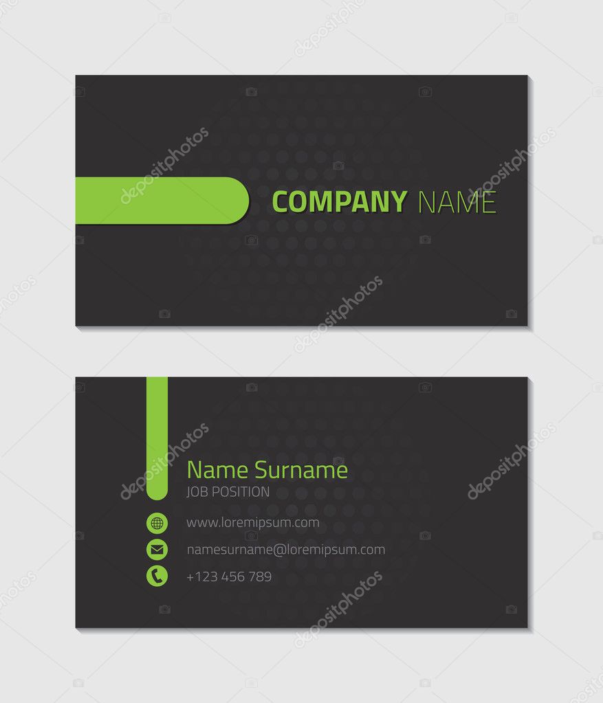 Modern business card template