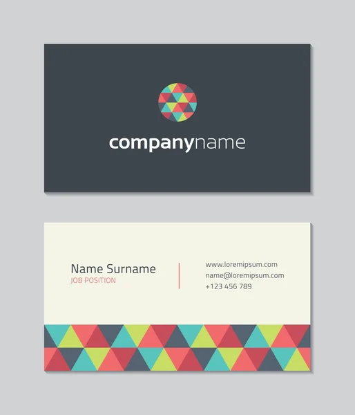 Modern Business Card Template — Stock Vector