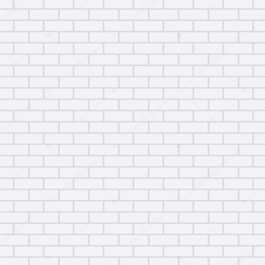 White brick wall, vector background