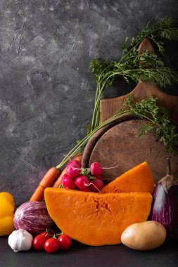 sonbahar sebzeleri ile natürmort