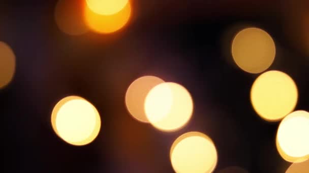 Lumières de Noël fond bokeh. Vacances — Video