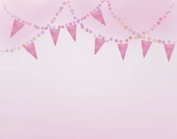 Pink birthday background. Use for concept design wallpaper christmas, valentine festival of love. — стоковое фото