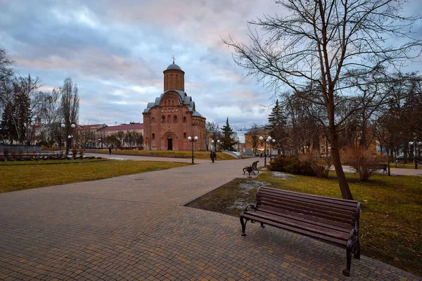 Oude Oekraïense Piatnytska Kerk Het Bohdan Khmelnytsky Plein Tsjernihiv Oekraïne — Stockfoto