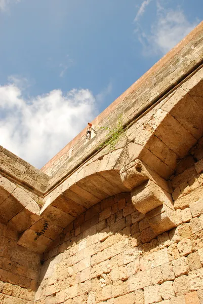 Hrad na Rhodos Řecko — Stock fotografie