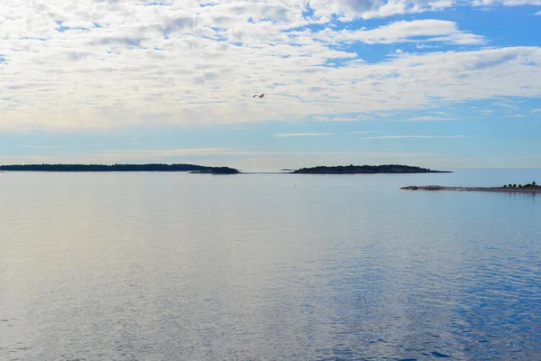 Uitkijkend Naar Enkele Eilanden Finse Golf Tussen Estland Finland — Stockfoto