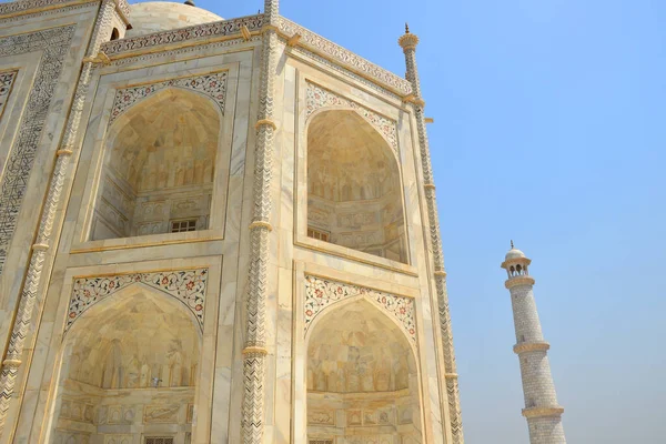 Característica Esquina Del Taj Mahal Agra India —  Fotos de Stock