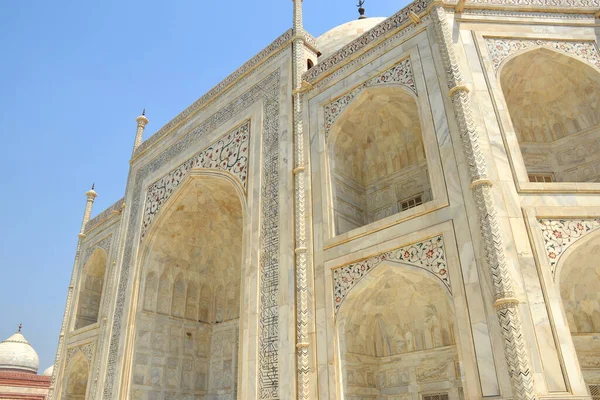 Característica Frontal Del Taj Mahal Agra India —  Fotos de Stock