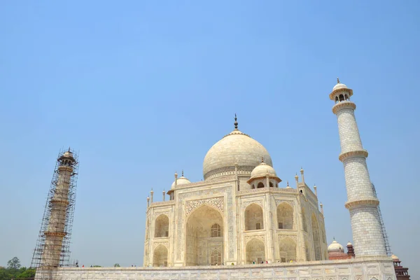 Tres Cuartos Vista Del Taj Mahal Agra India —  Fotos de Stock