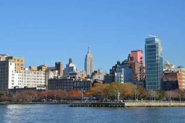 New Your City 'de Manhattan silueti.