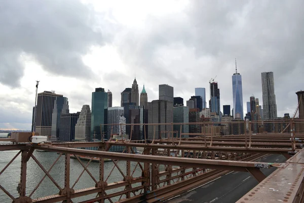 Manhattan Skyline Nova Sua Cidade — Fotografia de Stock
