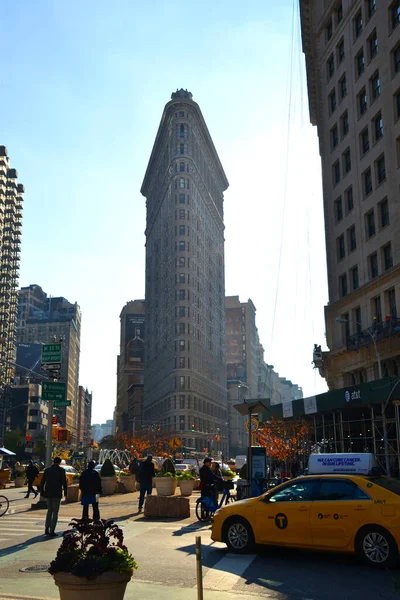 Flatiron Building Fuller Building Центрі Нью Йорка — стокове фото
