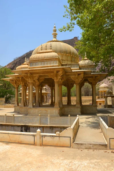 Domed Struktur Vid Gator Chhatriyan Jaipur Rajasthan Indien — Stockfoto