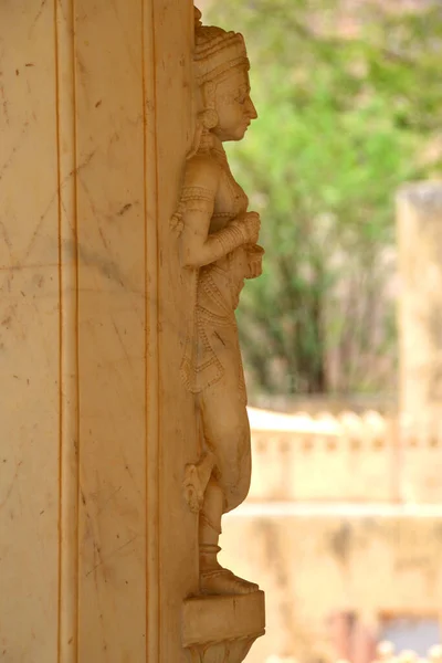 Statue Carving Gator Chhatriyan Jaipur Rajasthan India — Stock Photo, Image