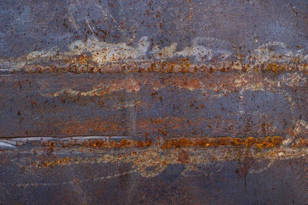 Rust on the surface of the old iron sheet