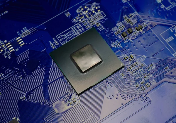 Cpu Operating Chipset Computer Electronic Circuit Board — Fotografia de Stock