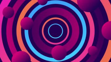 Döngülenmiş stil geometrik arkaplan hareketi grafikleri