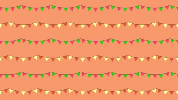 Orange Cozy Autumn Background Animation — Stock Video