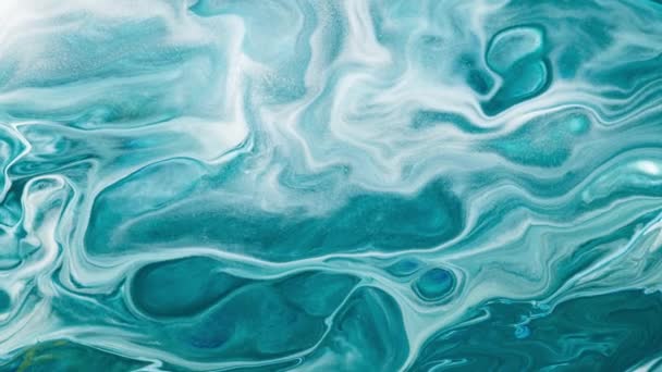 摘要水彩画纹理 精美的无限大背景图片的抽象色彩 大理石的漩涡 — 图库视频影像