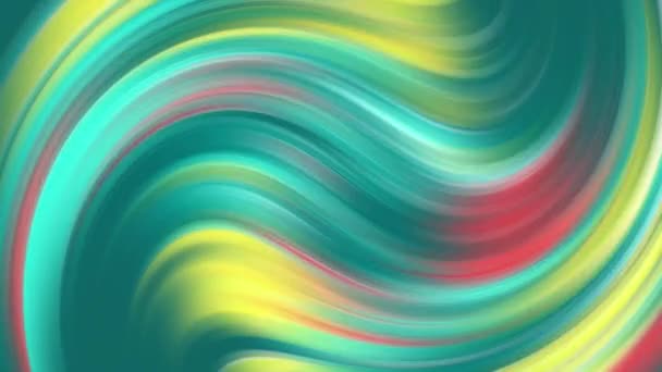 グラデーション状の液体の波が背景を渦巻く — ストック動画