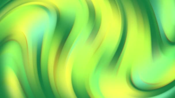 绿色梯度液体波背景 — 图库视频影像