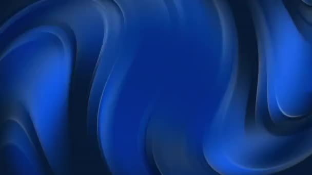 蓝色梯度液体波背景 — 图库视频影像