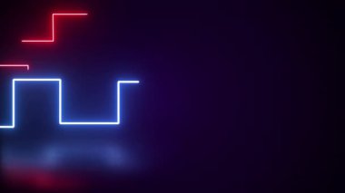 parlayan soyut neon geometrik arkaplan