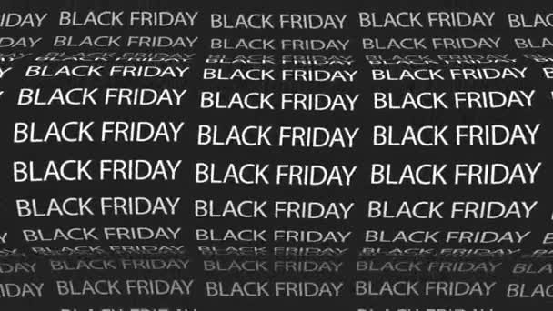 Black Friday Flash Sale Advertising Typography Loop Animation — Stock Video