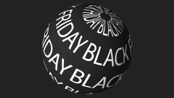 Black Friday Flash Sale Werbung Typografie Schleifen Animation — Stockvideo
