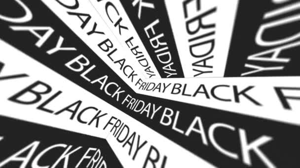Black Friday Flash Sprzedaż Reklama Typografia Animacja Pętli — Wideo stockowe