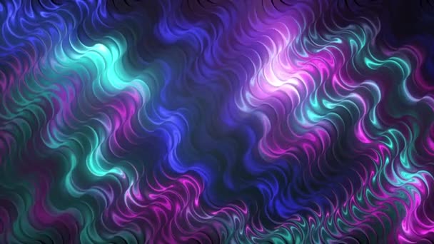 Abstrato Onda Partículas Digitais Luz Fundo Abstrato Animação Cibernética Tecnologia — Vídeo de Stock