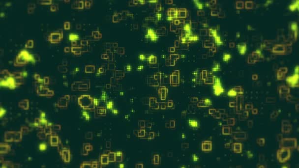 Fond Numérique Abstrait Avec Des Points — Video