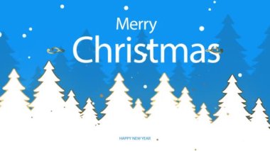Mutlu Noel animasyon arka plan hareket video primi.