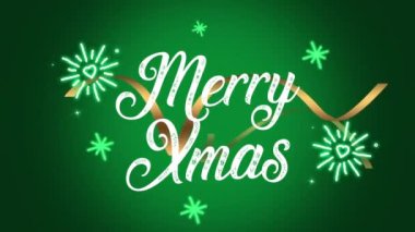 Mutlu Noel animasyon arka plan hareket video primi.