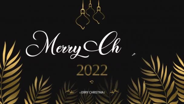 Šťastný Nový Rok 2022 Záběry Pohybové Grafiky Animace Pozadí Pohyb — Stock video