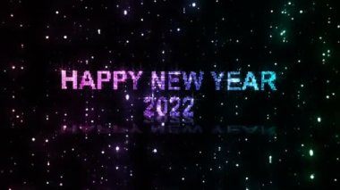 Mutlu yıllar 2022. Görüntüler. animasyon arkaplan hareketi video primi.