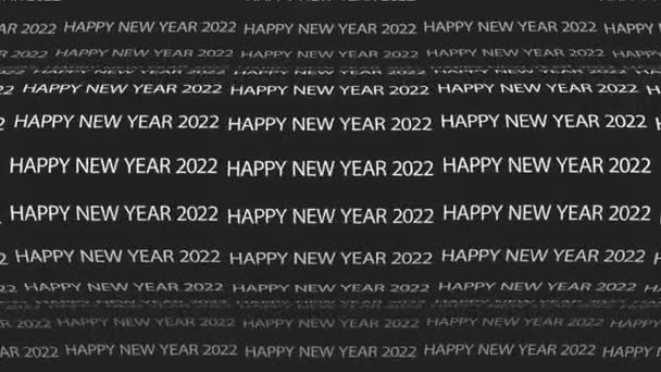 Happy New Year Background Typography — Stockvideo