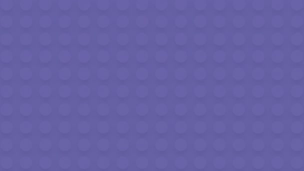 非常有生气的半色调点 流行的非常紫罗兰色的极小运动图形元素 — 图库视频影像