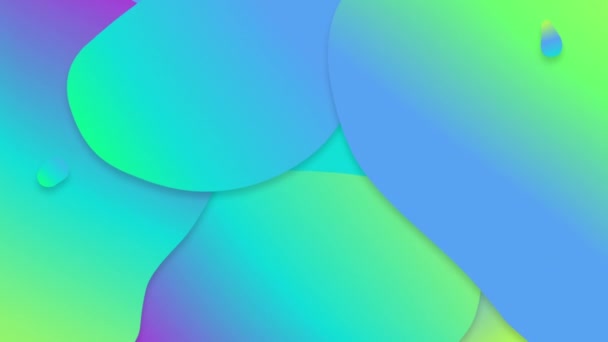 Colorful Shape Abstract Animation Background — Stock Video