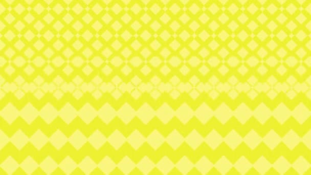 Modern Abstract Geometric Yellow Colored Pattern Background Flat Style Simple — Stock Video