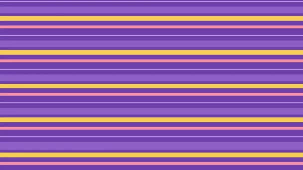 Eenvoudige animatie achtergrond roze paarse lijnen, patroon lus — Stockvideo