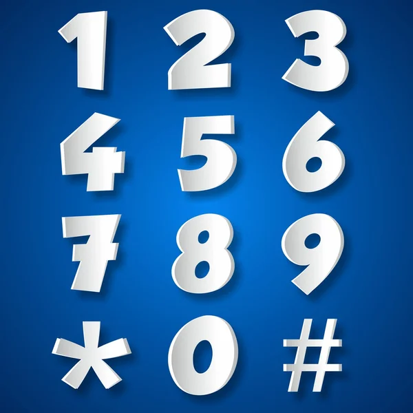 Numbers — Stock Vector