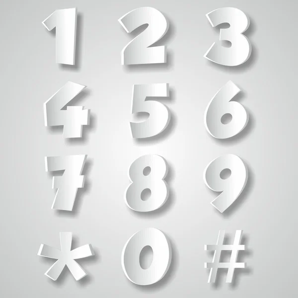 Numbers — Stock Vector